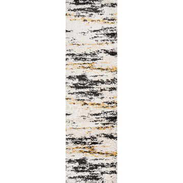Nova Modern Bold Strie' Shag Area Rug